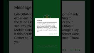 Landbank error message easyfix Landbank [upl. by Nyladnewg]