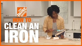 How to Clean an Iron  Cleaning Tips  The Home Depot [upl. by Imailiv]