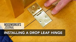 How to Install Drop Leaf Table Hinges  Woodworking [upl. by Orpah]