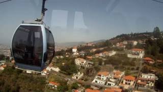 Ilha de Madeira no teleférico a descer até Funchal [upl. by Elimay]