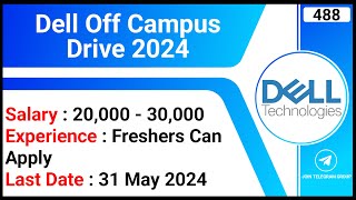 Dell Off Campus Drive 2024  Fresher Jobs  MNC Company Jobs  Graduate Apprentice [upl. by Donald]