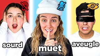 1 AVEUGLE 1 SOURD et 1 MUET en CUISINE  ft Gab Gagnon et Farley [upl. by Ellekram]