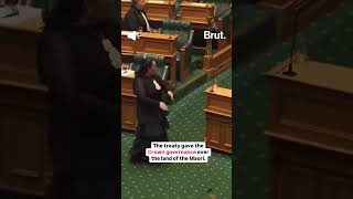 New Zealands youngest MP disrupted the Parliament with a traditional performance… [upl. by Mcnully]