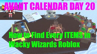 EVERY INGREDIENT LOCATION  ALL INGREDIENTS WACKY WIZARDS ROBLOX [upl. by Ydok]