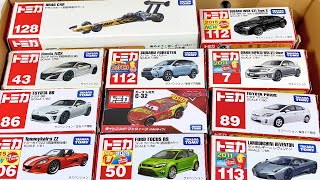 11 Type Tomica cars opened from the box ☆ Mini drag car mcqueen honda lamborghini [upl. by Olwena]