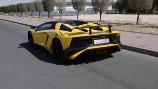 Lamborghini Aventador SV Roadster LP7504 Test drive تجربة لامبورجيني أفانتادور أس في رودستر [upl. by Nulubez]