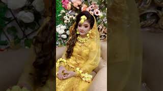 Gaye Holud Makeup  গায়ে হলুদের সাজ Bridal Makeup  wedding Makeup  video compilation [upl. by Jelsma]