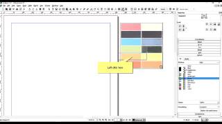 Scribus 151  How to build swatches or color palette [upl. by Ennayd]