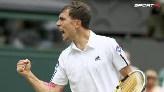 Wimbledon Janowicz wygrywa z Almargo quotNie wyobrażam sobie żeby Janowicz teraz odpadłquot [upl. by Northrop]