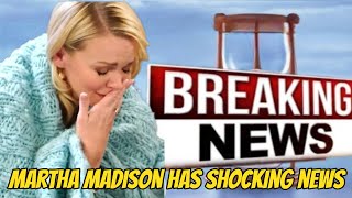 HOT Martha Madison has shocking news for DOOL fans Days of our lives spoilers [upl. by Nilhsa]