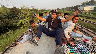 Crazy Journey on Train Roof  MrVishal [upl. by Lankton513]