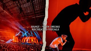 AJR  Bang  With Drums Recreated Visuals [upl. by Acinimod206]