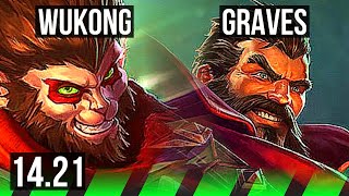 WUKONG vs GRAVES JGL  Dominating  KR Diamond  1421 [upl. by Niehaus]