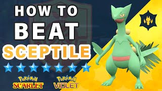 Move Order to SOLO Beat 7 Star SCEPTILE Tera Raid ► Pokemon Scarlet amp Violet [upl. by Lirbaj]