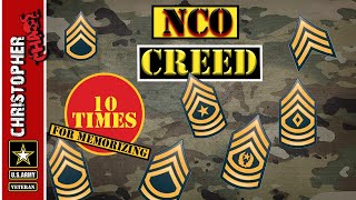 The NCO Creed 10 times for memorizing [upl. by Tala]