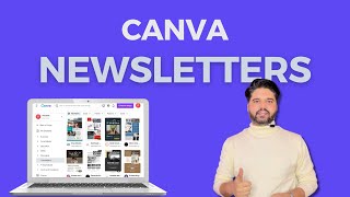 How to Create a Newsletter with Canva  Canva Tutorial 2023 [upl. by Rimaj]