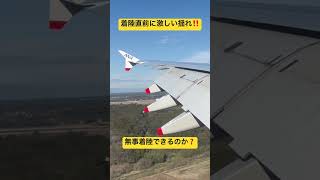 成田空港着陸直前に激しい揺れ‼️ 着陸 ANA フライングホヌ 成田空港 [upl. by Proulx]