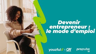 Webinaire  Devenir entrepreneur  le mode demploi [upl. by Antonella]