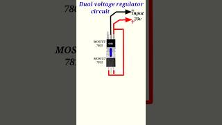 Voltage regulatordual voltage regulator circuit shorts [upl. by Robinette400]