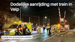 53jarige man overlijdt na aanrijding met trein in Velp [upl. by Stanwin]