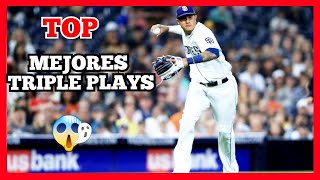 Los MEJORES Triple Plays De La Historia MLB compilation [upl. by Iralav]