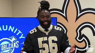 Demario Davis Tyrann Mathieu and Cam Jordan on being Community Champions for Super Bowl committee [upl. by Amado]