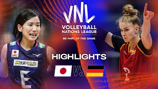 🇯🇵 JPN vs 🇩🇪 GER  Highlights Week 2  Womens VNL 2023 [upl. by Tollmann]