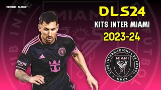 DLS 24 Kits Inter Miami 2024 ⚫️🩷 [upl. by Nyrehtac]