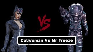 CHAR SWAPS Batman Arkham City Catwoman Vs Mr Freeze [upl. by Monahon532]