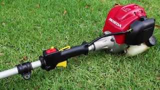 Honda UMK425U 25cc 4Stroke Brushcutter String Trimmer Line Trimmer Startup Cold Start Revving Sound [upl. by Gamal]