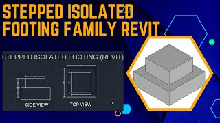 ISOLATED STEPPED FOOTING  REVIT FAMILY  REVIT STRUCTURE  FAMILY PARAMETERS [upl. by Annabal993]