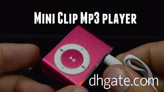 Mini Clip Mp3 player from DHgatecom [upl. by Yrdnal]