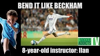 David Beckhams Goal that Shook the World  Bend it like Beckham  8YearOld Instructor [upl. by Emmaline]