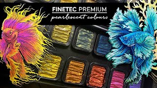 Unboxing the Latest Metallic Watercolor 4 Elements FineTec [upl. by Ainesell]