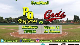 Béisbol Juvenil 2020  Semifinal  Oeste vs Cocle  Juego 3 [upl. by Adnic309]