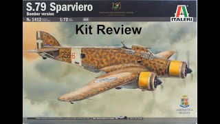 172 Italeri S79 Sparviero Kit Review [upl. by Jew]