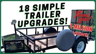 18 Cheap and Easy Ways to Upgrade a Utility Trailer 2024 [upl. by Nollat]