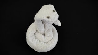 How to Make Towel Cobra  Towel art  Towel folding  Towel origami [upl. by Valda]