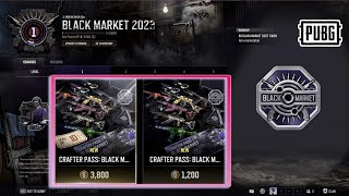 PUBG 262 Crafter Pass  BLACK MARKET 2023 [upl. by Rolfe]