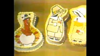 Carvel Ice Cream Thanksgiving Cakes Commercial 1978 [upl. by Anuahs]