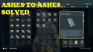 Assassins Creed Odyssey  Ashes To Ashes Ainigmata Ostrakas [upl. by Desiree5]