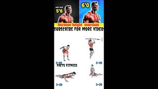 Increase height exercise workout at home ☑️  homeworkout viral gym sixpack body [upl. by Ammeg547]