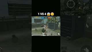 1 VS 4 In😱😲 the TDM subscribe shots pubgmobile [upl. by Nerhe]