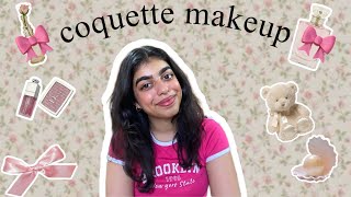 attempting coquette makeup 🎀 [upl. by Ahseiym940]