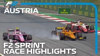 Formula 2 Sprint Race Highlights  2019 Austrian Grand Prix [upl. by Tanya412]