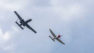 A10 Thunderbolt II Demo amp Heritage Flight Tribute Video [upl. by Hagar]