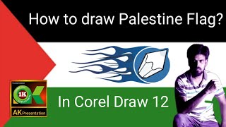 Palestine Flag drawing in Corel Draw [upl. by Sundberg]