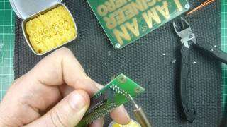 Cleanly desoldering a pin header [upl. by Sholom122]