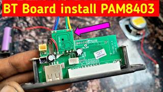 Bluetooth amplifier module install Pam8403 Board  Electronics Verma [upl. by Notsej]