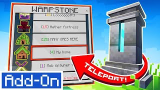 Warpstones AddOn  Minecraft Marketplace  Showcase [upl. by Nava]